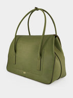 Ivy Green Natural Leather Eclipse Large Shoulder Bag