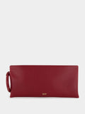 Ruby Red Nappa Aura Clutch