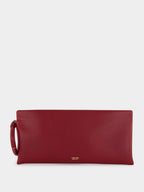 Ruby Red Nappa Aura Clutch