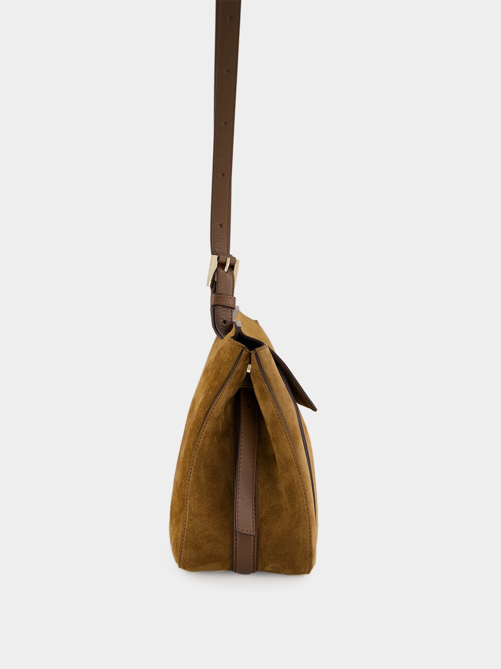 Whisky Brown Suede Medium Besace