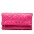 Chanel Caviar CC Beauty Foldover Clutch