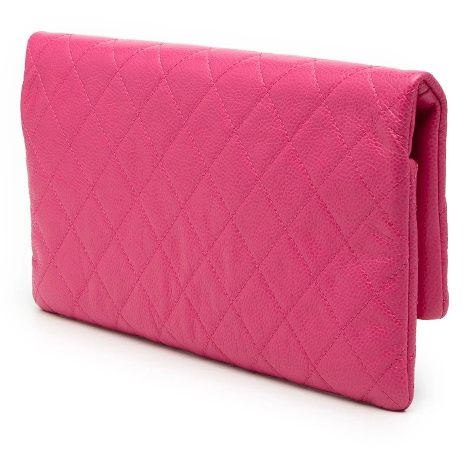 Chanel Caviar CC Beauty Foldover Clutch