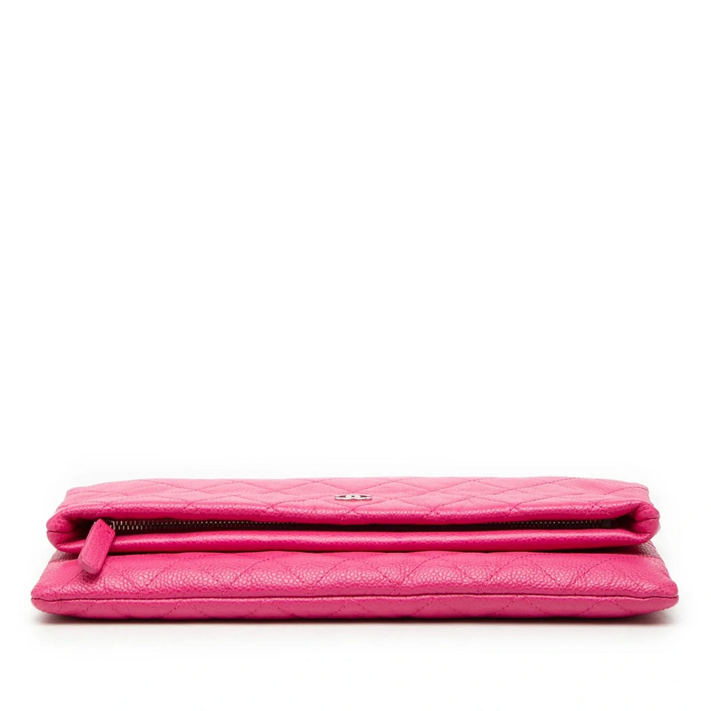 Chanel Caviar CC Beauty Foldover Clutch