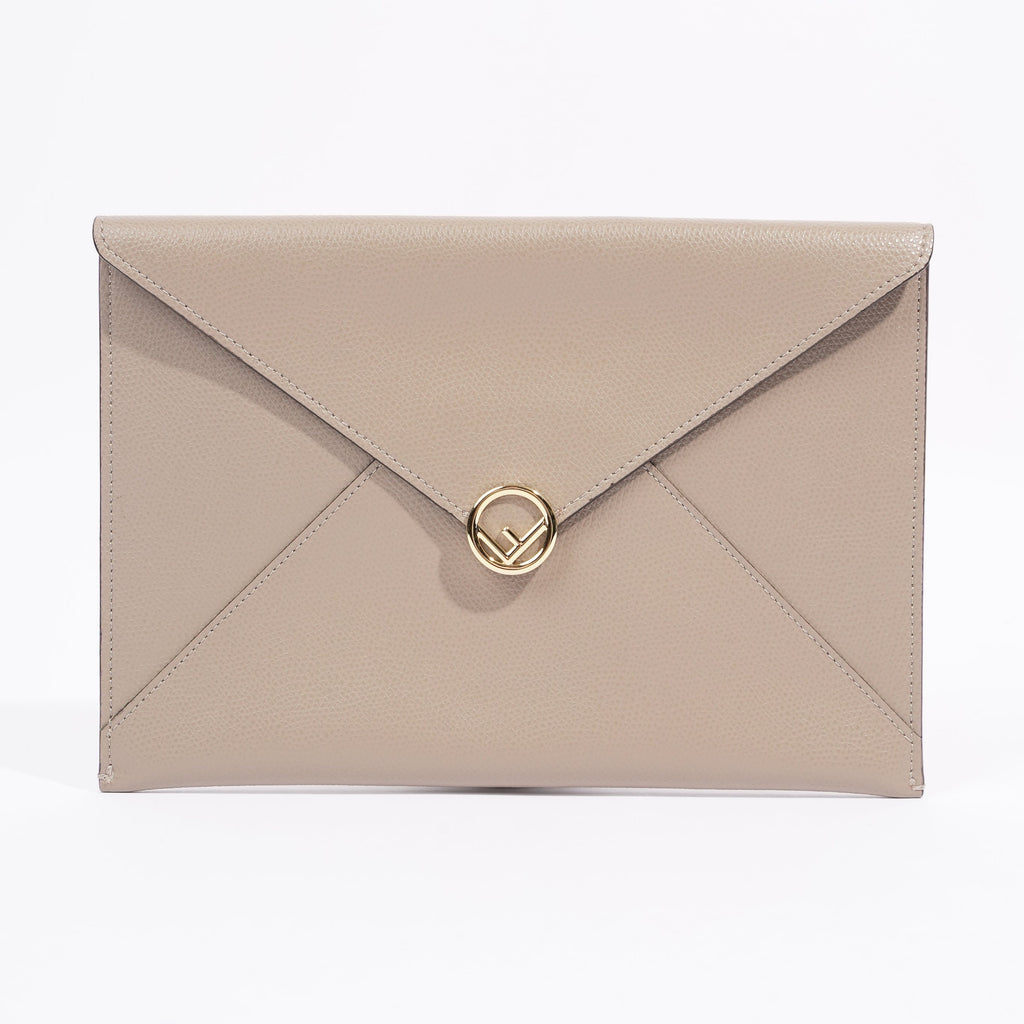 Fendi Fendi Flat Envelope Grey Leather