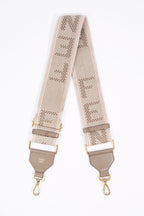 Fendi Canvas Strap Grey / Pink / White Canvas