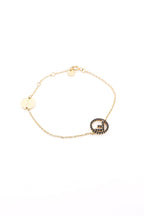 Fendi F Bracelet Gold / Black Base Metal