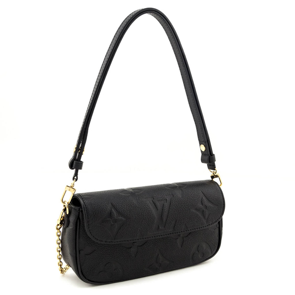 Louis Vuitton Black Empreinte Monogram Giant Ivy Wallet On Chain
