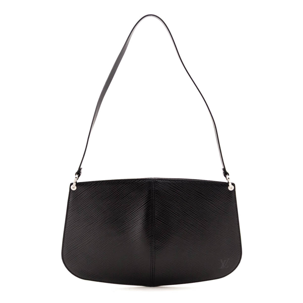 Louis Vuitton Black Epi Demi Lune Pochette