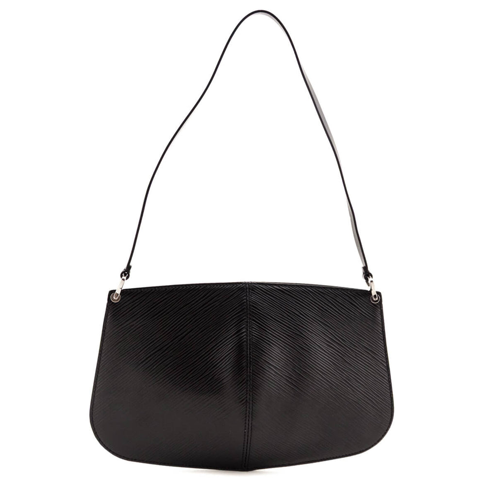 Louis Vuitton Black Epi Demi Lune Pochette