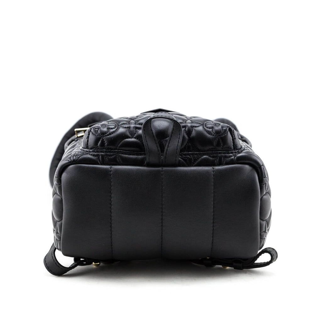Louis Vuitton Black Lambskin Malletage Flower Palm Springs PM