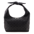 Louis Vuitton Black Monogram Mahina Why Knot MM
