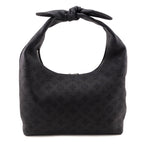 Louis Vuitton Black Monogram Mahina Why Knot MM