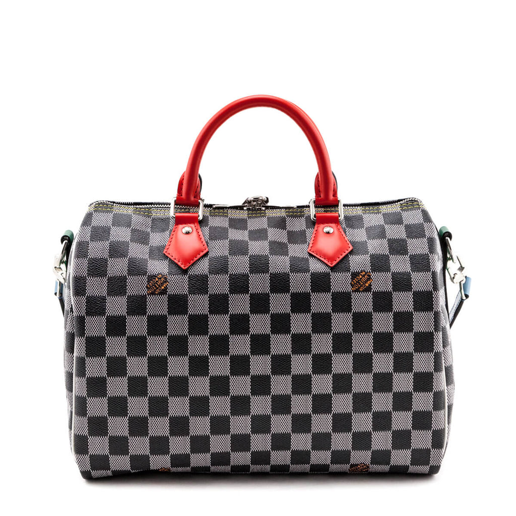 Louis Vuitton Black & White Damier Speedy Bandouliere 30