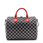 Louis Vuitton Black & White Damier Speedy Bandouliere 30