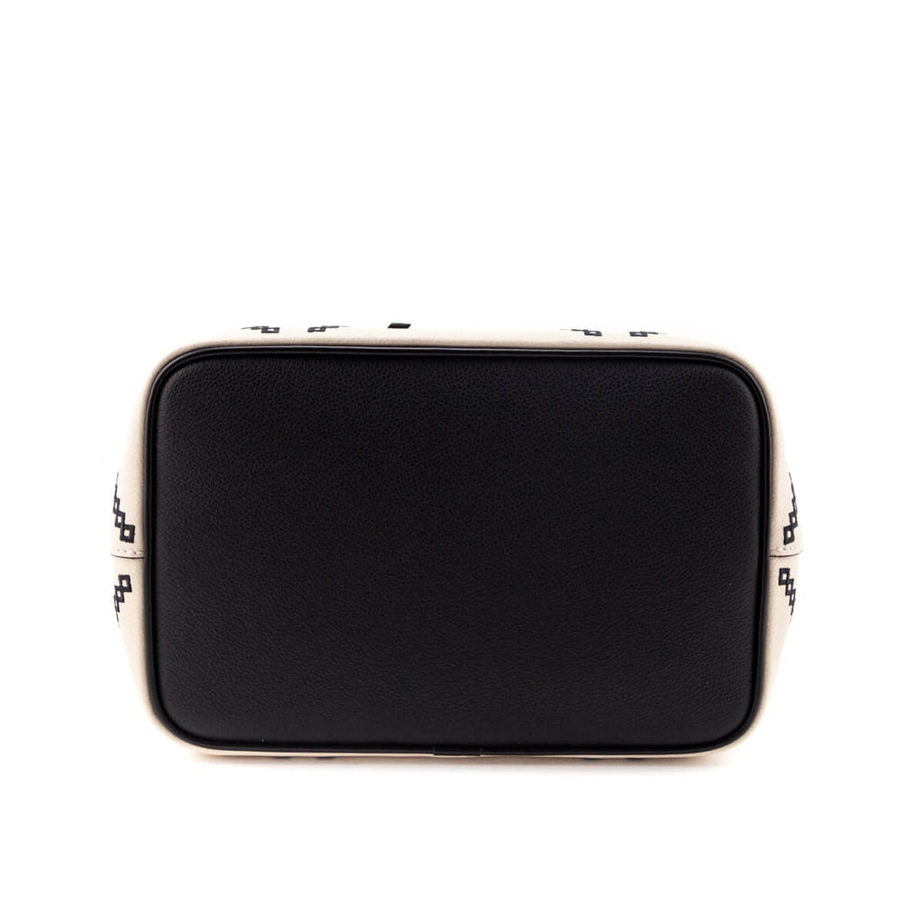 Louis Vuitton Cream & Black Empreinte Monogram Giant Broderies NeoNoe MM