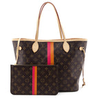 Louis Vuitton Monogram Orange & Fuschia My LV Heritage Neverfull MM W/ Pouch