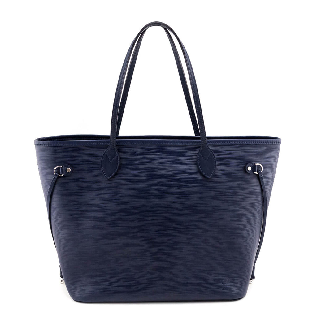 Louis Vuitton Navy Epi Neverfull MM w/ Pouch