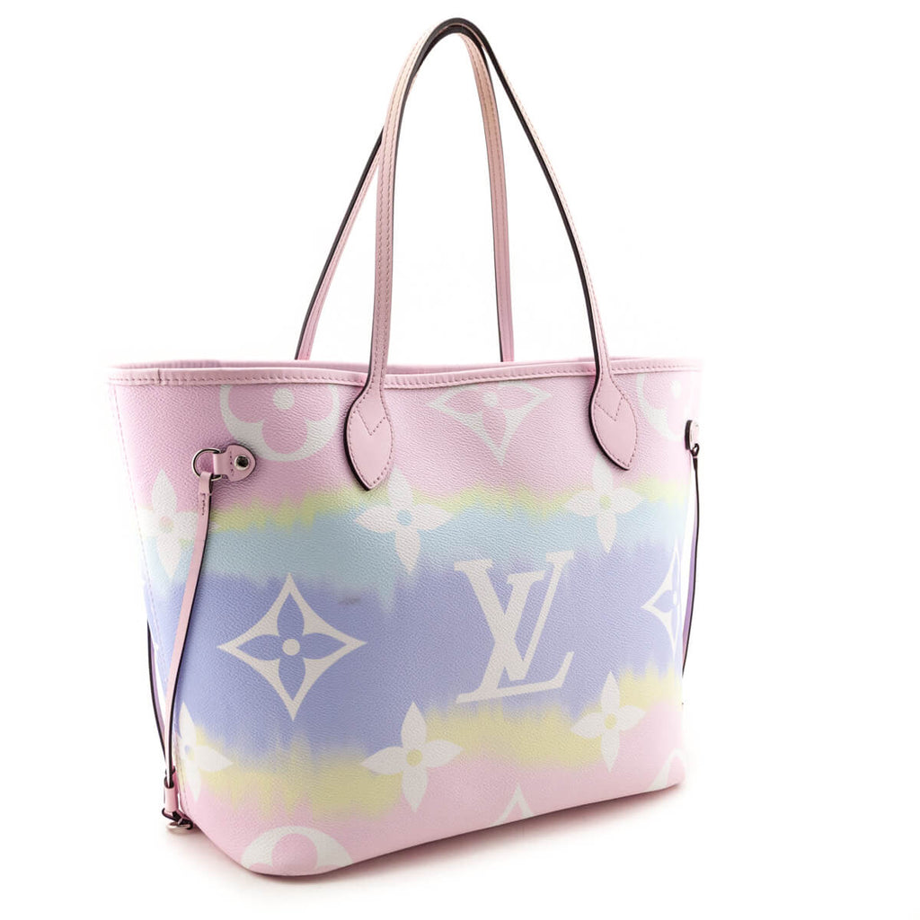 Louis Vuitton Pastel Monogram Escale Neverfull MM w/ Pouch
