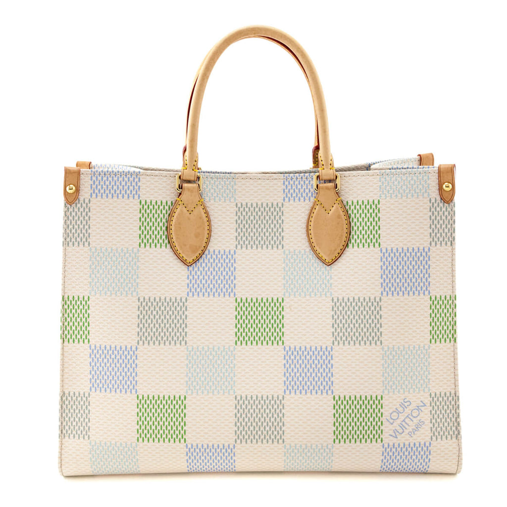 Louis Vuitton Pistachio Damier Giant Onthego MM Tote