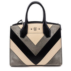 Louis Vuitton Tri-Color Calfskin & Suede Chevron City Steamer MM