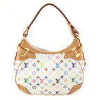 Louis Vuitton White Monogram Multicolor Greta Shoulder Bag
