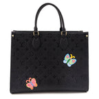 Louis Vuitton x Yayoi Kusama Black Monogram Empreinte Flowers OnTheGo MM