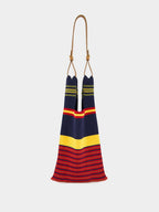 Malachite Multistripe Knitted Bag