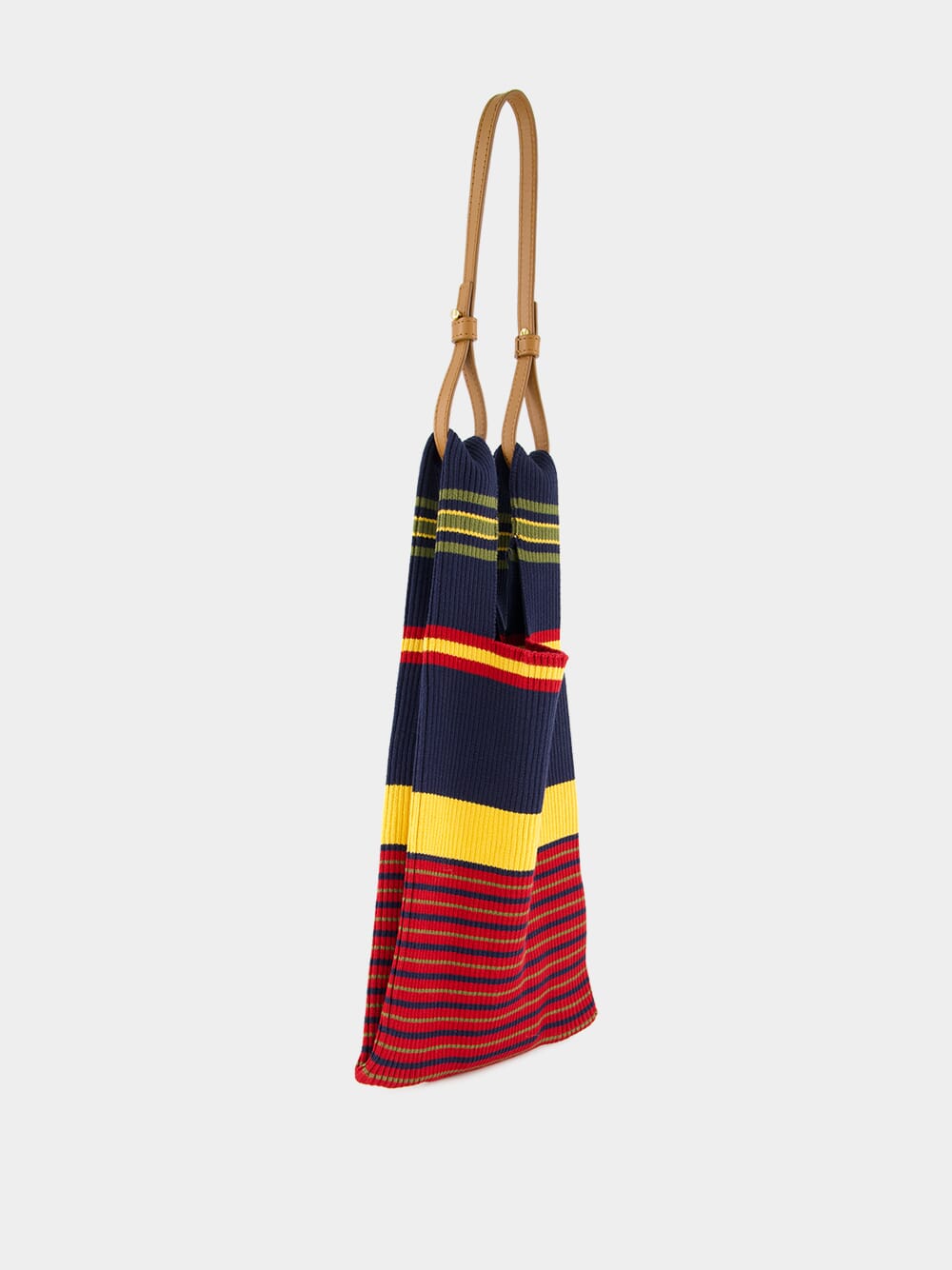 Malachite Multistripe Knitted Bag
