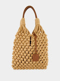 Marble Phlox Macramé Bag