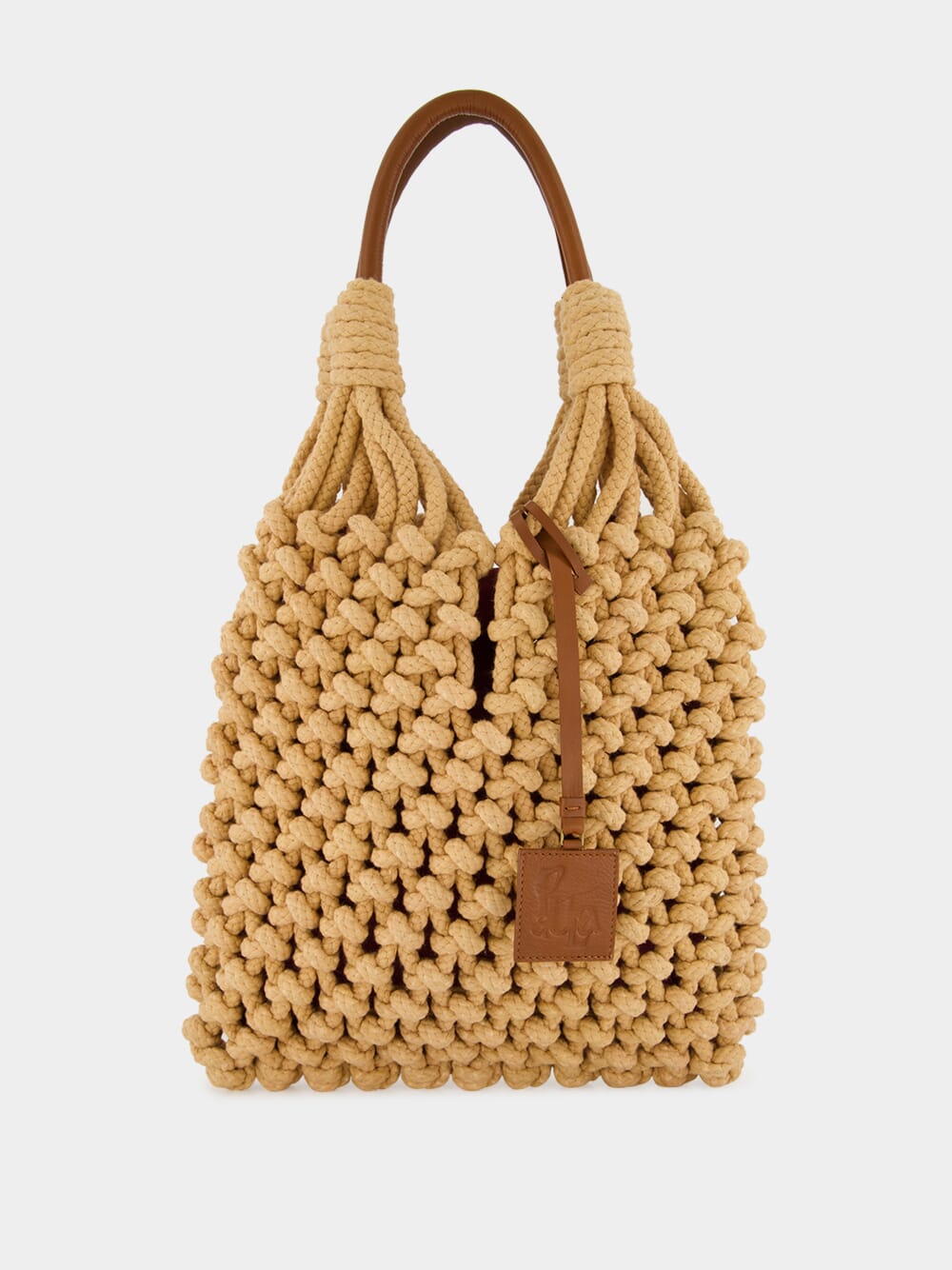 Marble Phlox Macramé Bag