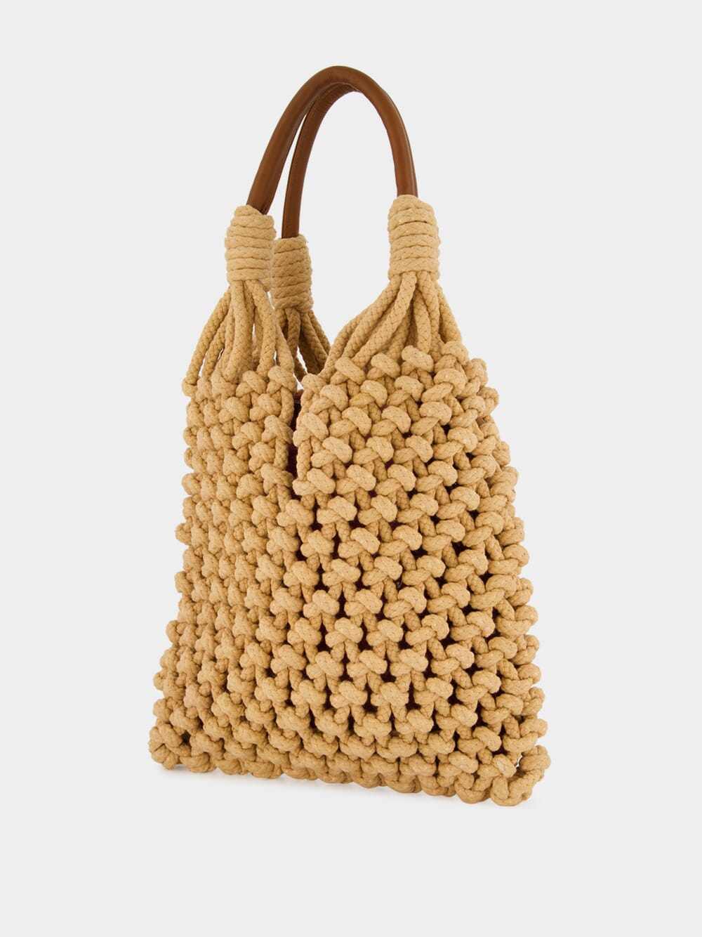 Marble Phlox Macramé Bag
