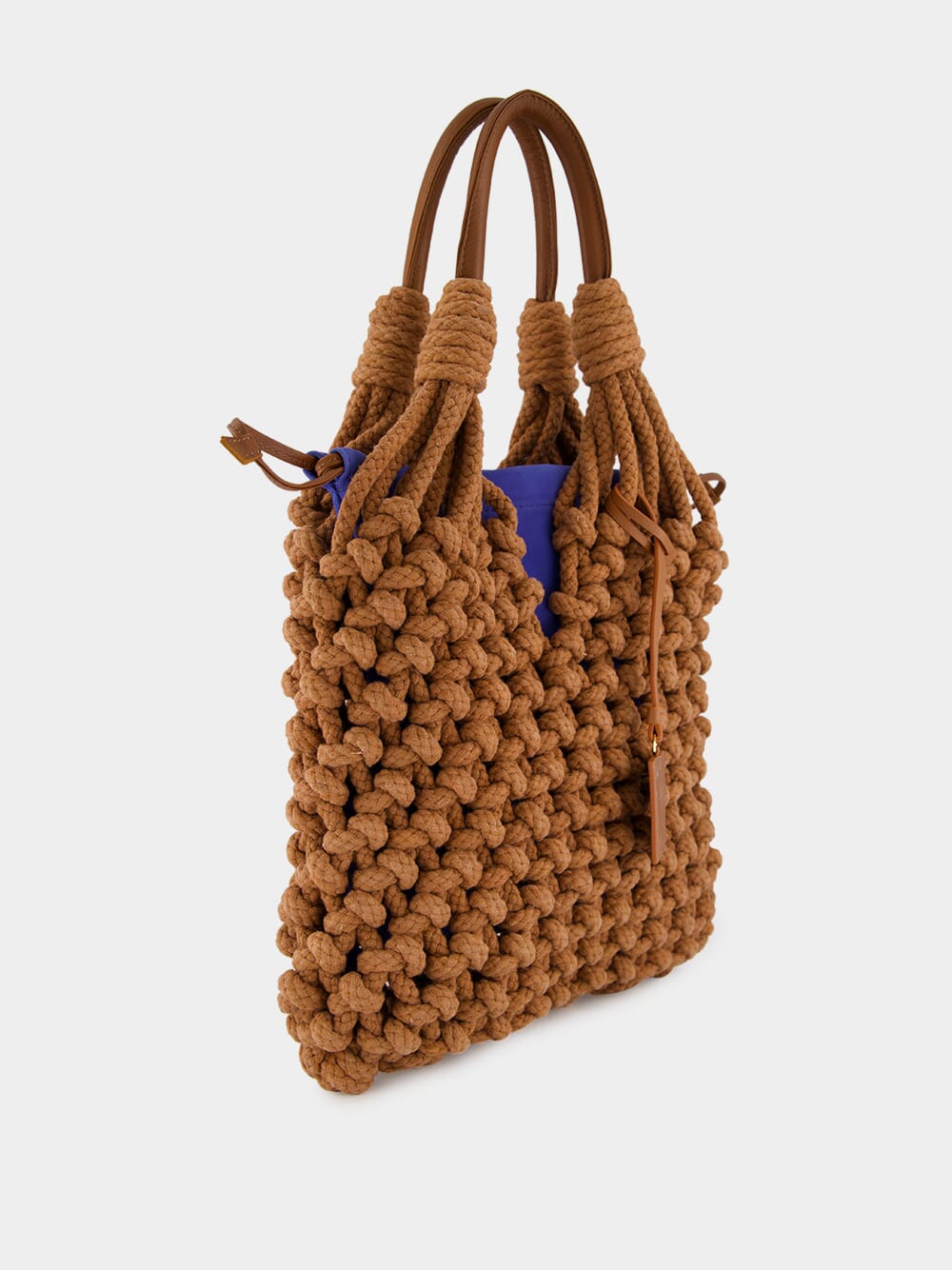 Marble Surf the Web Macramé Purse