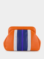 Medine Cinnamon Stick Leather and Suede Clutch