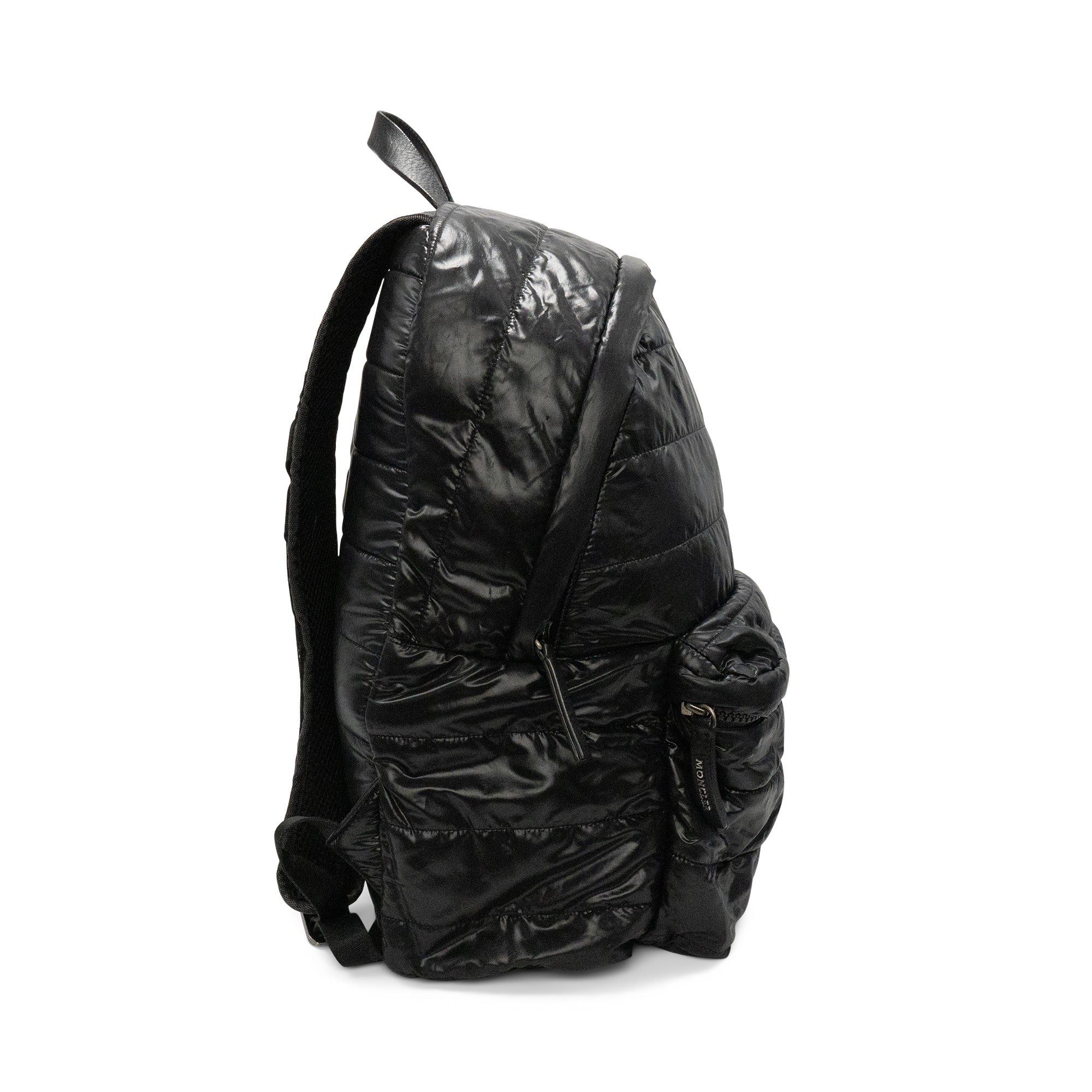 Moncler Black Nylon Puffer Backpack