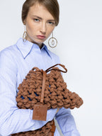 Marble Surf the Web Macramé Purse