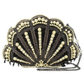 Mary Frances Ocean of Pearls Shell Crossbody Handbag Black Silver Bag Purse NEW