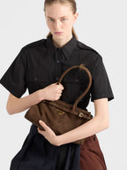 Cocoa Brown Bonnie Leather Handbag