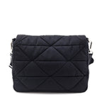 Prada Black Re-Nylon Quilted Padded Flap Shoulder Bag