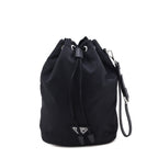 Prada Black Re-Nylon Vela Drawstring Wristlet Pouch