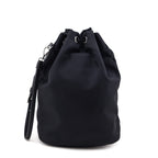 Prada Black Re-Nylon Vela Drawstring Wristlet Pouch