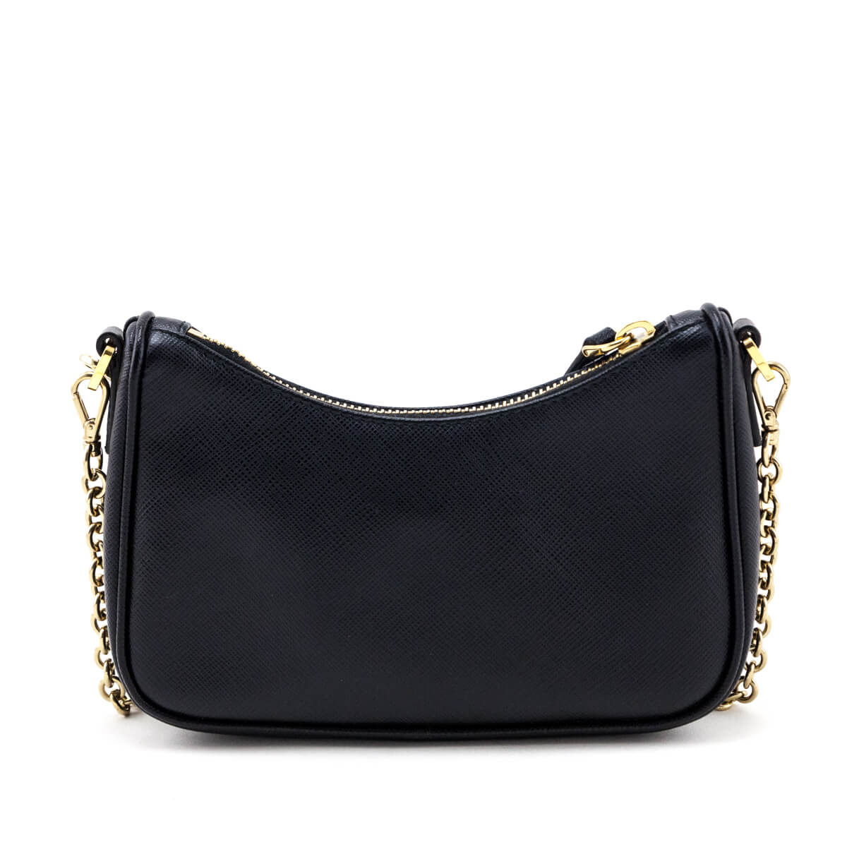 Prada Black Saffiano Lux Mini Shoulder Bag