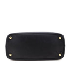 Prada Black Saffiano Medium Galleria Double Zip Tote
