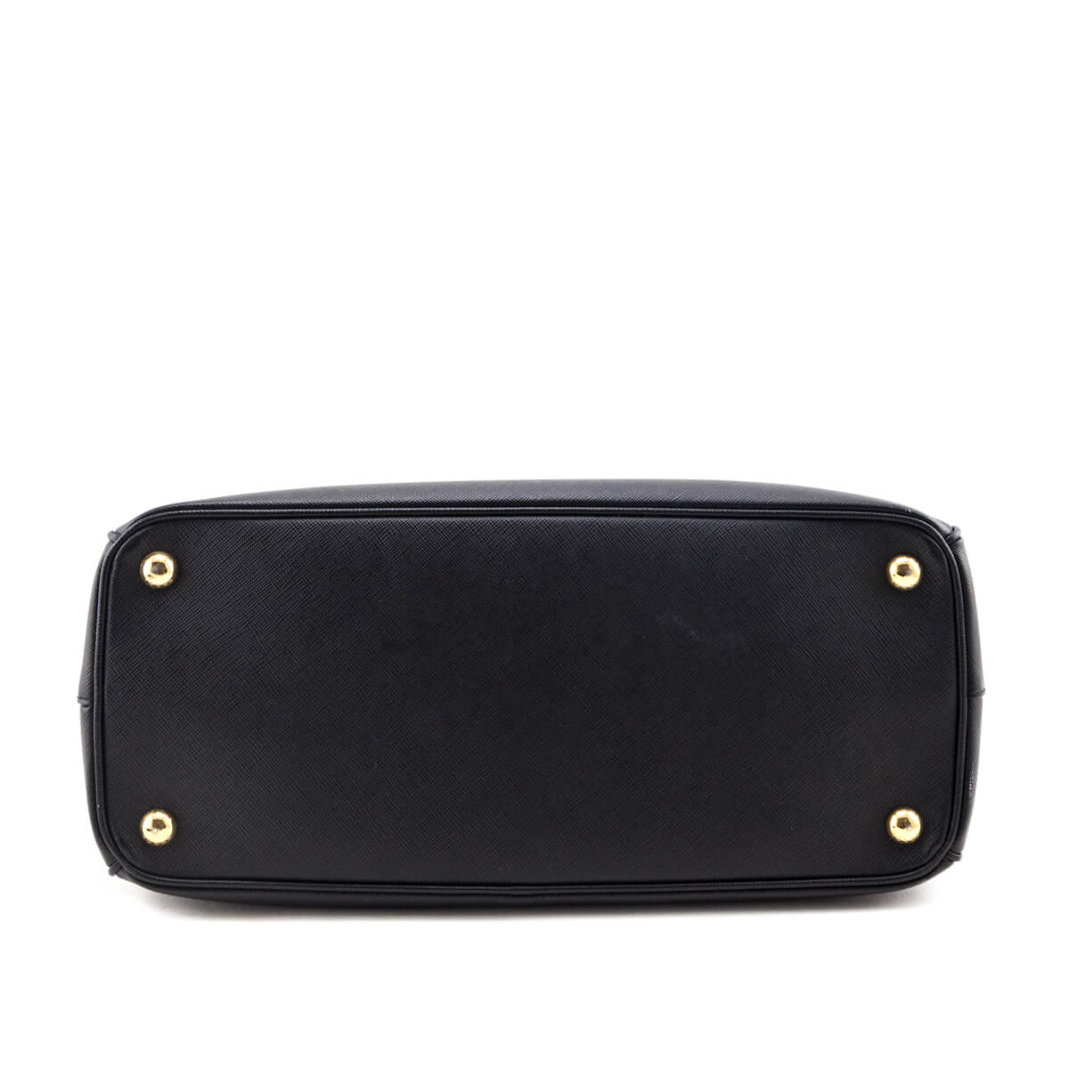Prada Black Saffiano Medium Galleria Double Zip Tote