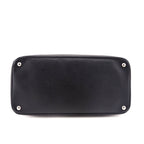 Prada Black Saffiano Turnlock Twin Tote