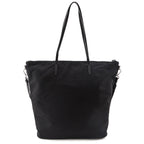 Prada Black Tessuto Convertible Shopping Zip Tote