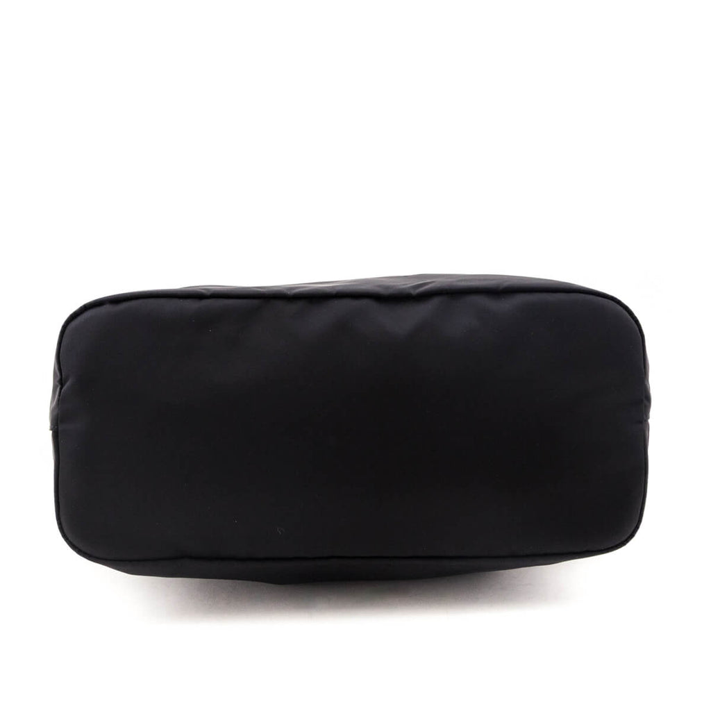 Prada Black Tessuto Convertible Shopping Zip Tote