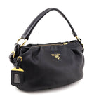 Prada Black Soft Calf Hobo