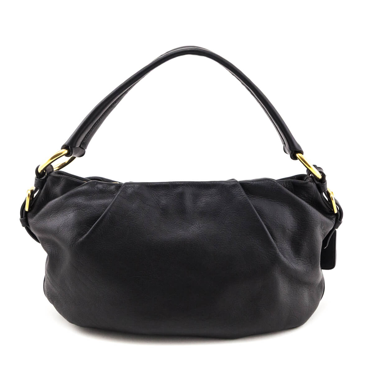 Prada Black Soft Calf Hobo