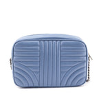 Prada Blue Astrale Soft Calfskin Diagramme Camera Bag
