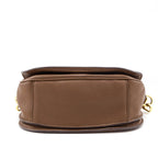 Prada Caramel Vitello Daino Saddle Bag Crossbody